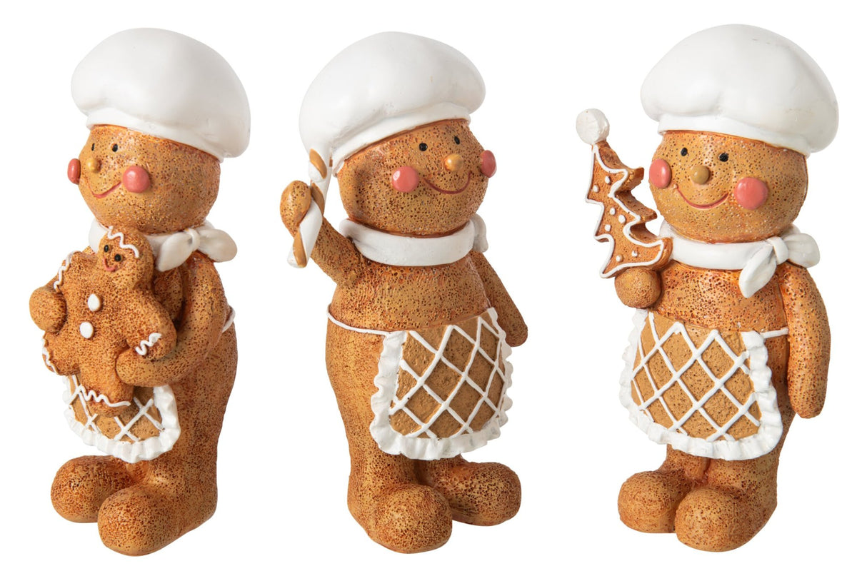 Gingerbread Kerstfiguur J-Line – 16 & 20,5 cm | 3 varianten