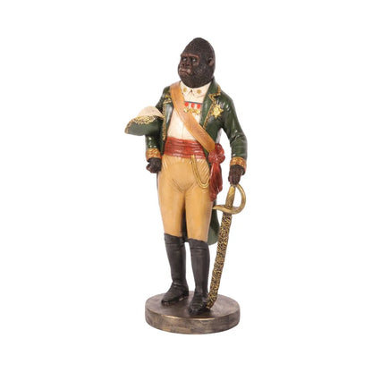 Gorilla Statue in Uniform 40.5 cm – Luxury Animal Statue – Dutch Style