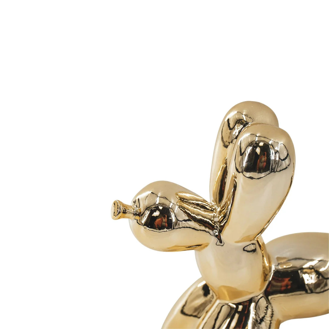 Ballonhund Gold – Moderne Tierstatue – 20 cm