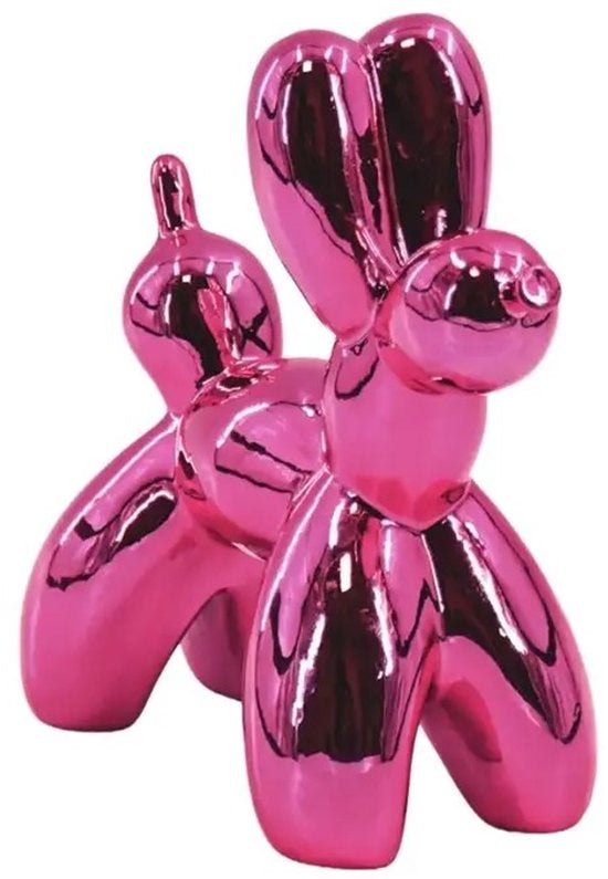 Ballonhond Beeld Roze – Keramiek – 20 cm