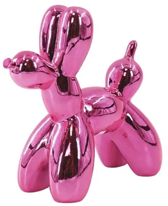 Ballonhond Beeld Roze – Keramiek – 20 cm