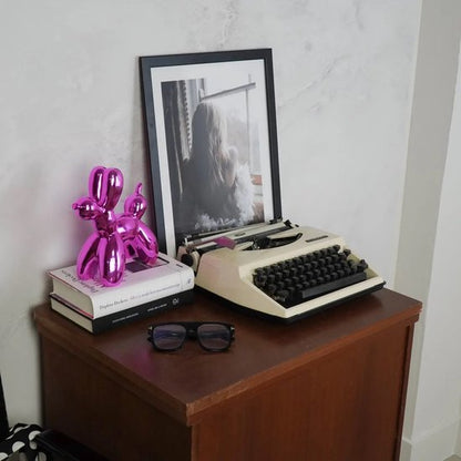 Ballonhond Beeld Roze – Keramiek – 20 cm