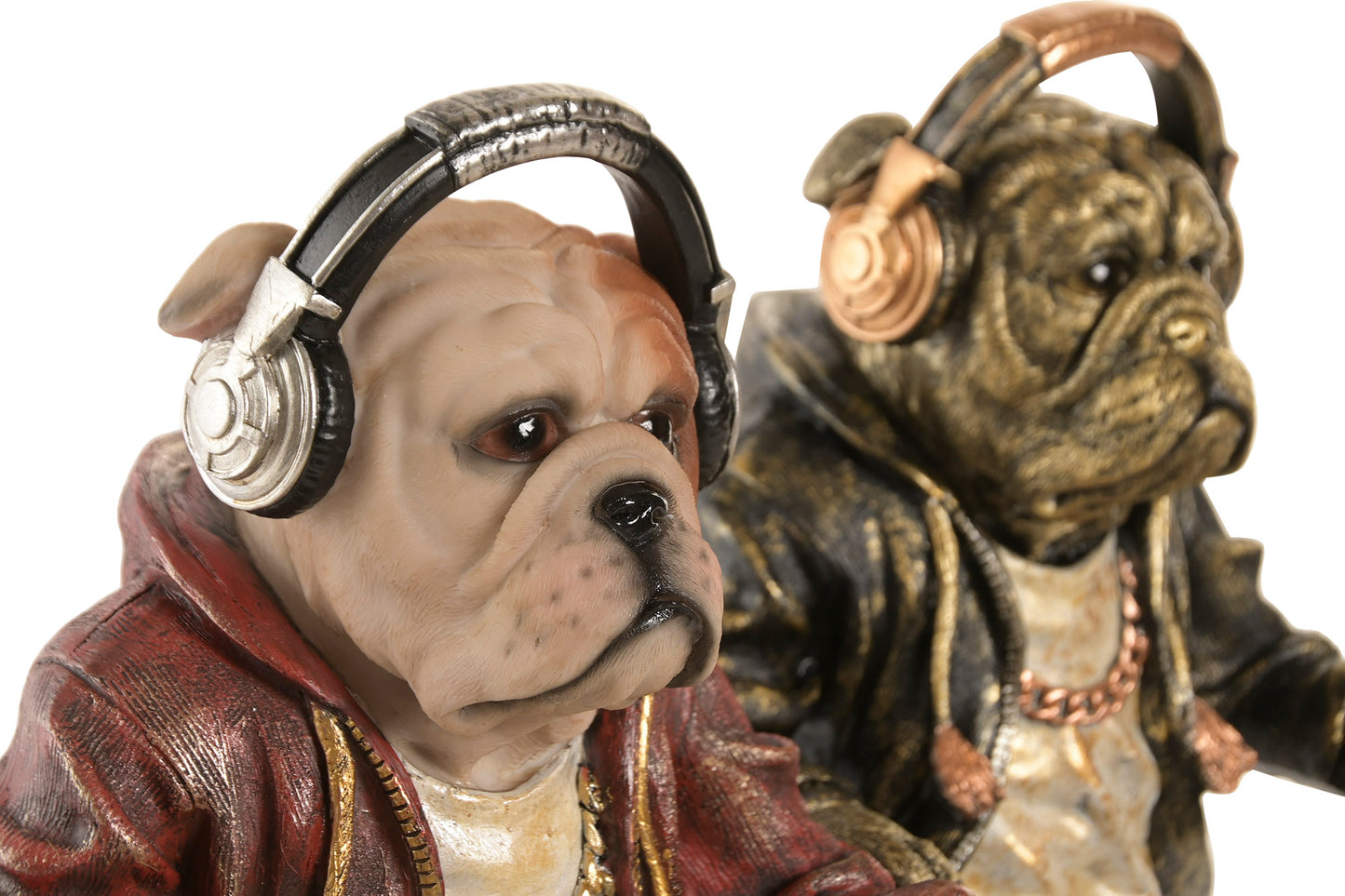 DJ Hond Beeld – Resin 24 cm