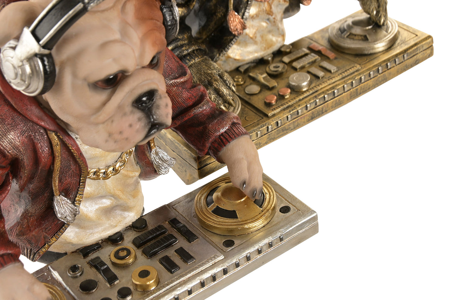 DJ Hond Beeld – Resin 24 cm
