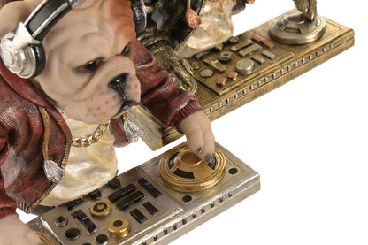 DJ Hond Beeld – Resin 24 cm