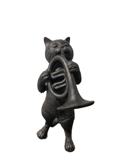 Musikalische Katzenstatue – Vintage-Look (4 Variationen)