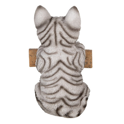 😺 Welkom Kattenbeeld – Met Bord – 12x9x19 cm