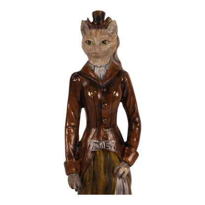 Victoriaanse Kattenbeeld Dame – Dutch Style – 29 cm