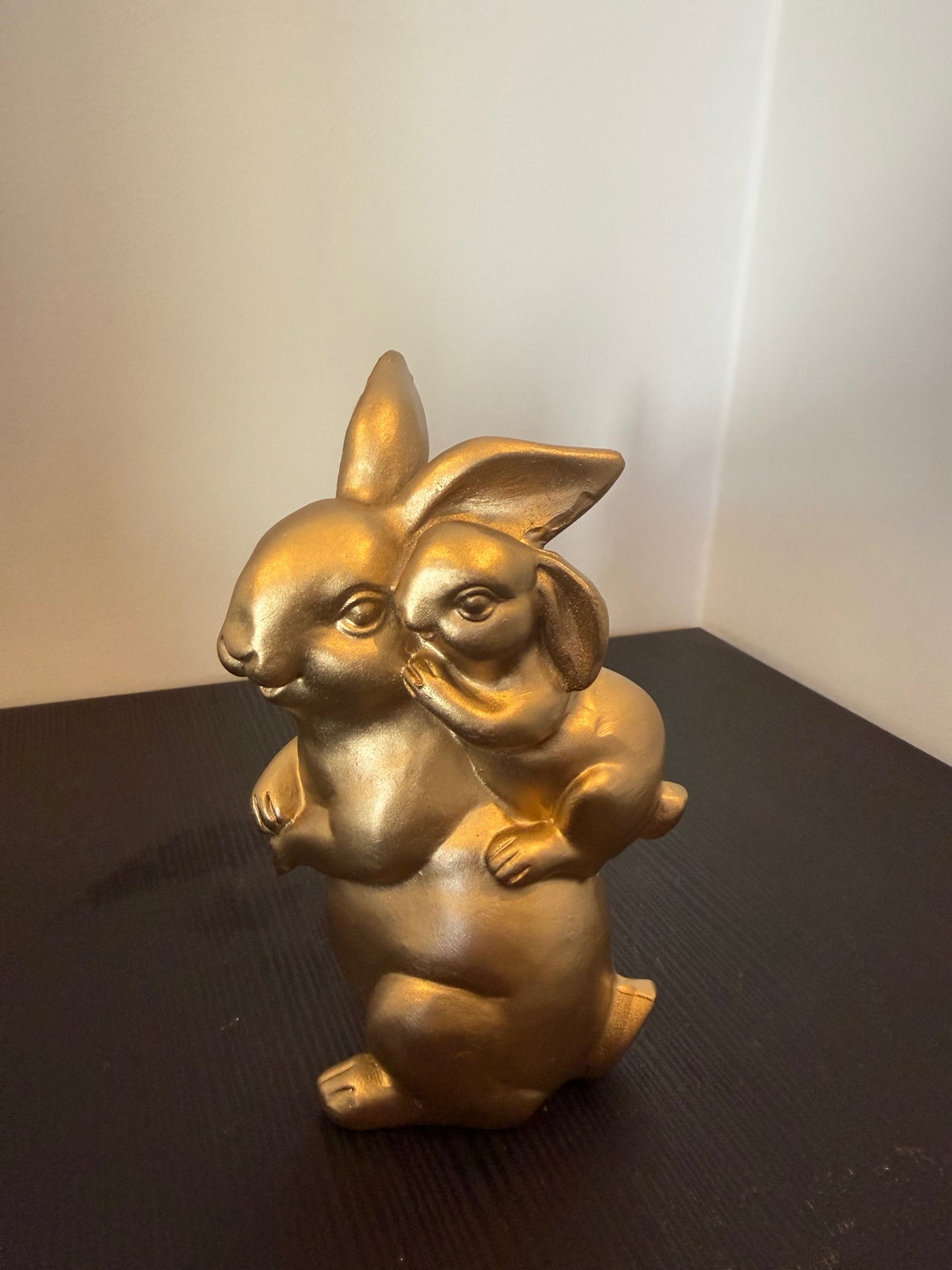 Dekorative Hasenfiguren, Duo – 15 cm – 4 Farben