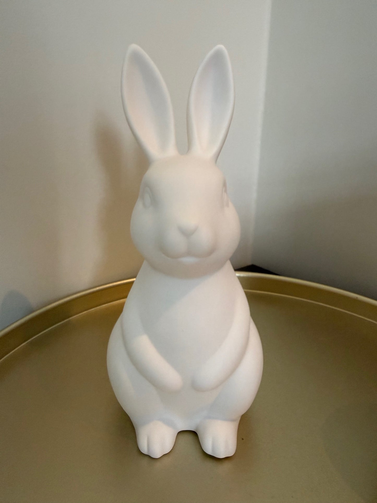 Witte Konijn Lamp Keramiek – LED – 20,5 cm