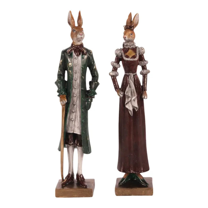 Konijn Beeld – Heer of Dame – 32 cm – Dutch Style