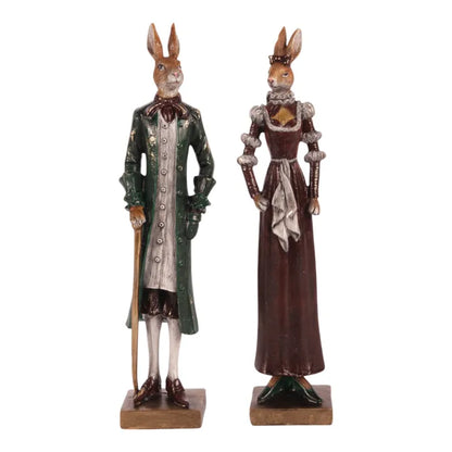 Konijn Beeld – Heer of Dame – 32 cm – Dutch Style