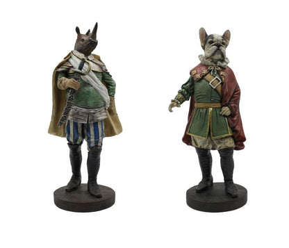 Twee Napoleon beelden: Franse bulldog en neushoorn in uniform – speelse klassiekers van Krokomingo