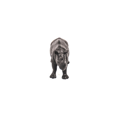 Zwarte Neushoorn Beeld – Luxe Woondecoratie