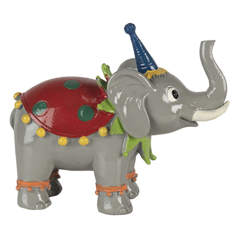 Bunte Elefantenstatue mit Hut