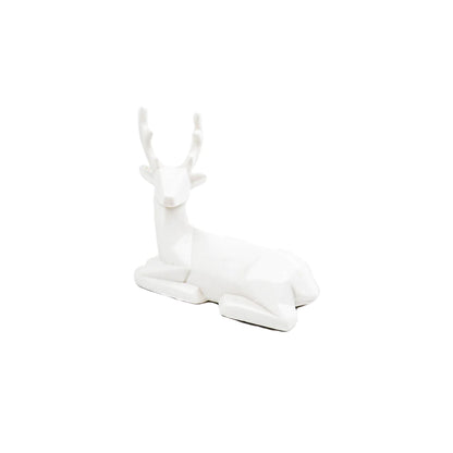 Decoratief Beeldje Wit Rendier met LED Licht