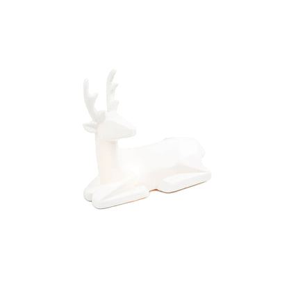 Decoratief Beeldje Wit Rendier met LED Licht