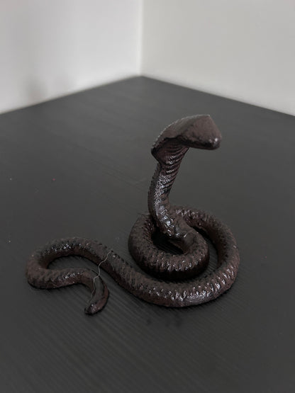 Cobra Slang Beeld – Antiek Gietijzer – 11 cm