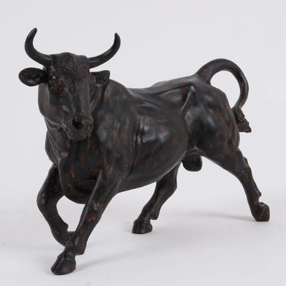Stier Beeld – Zwart Decoratief Stierenbeeld Dutch Style