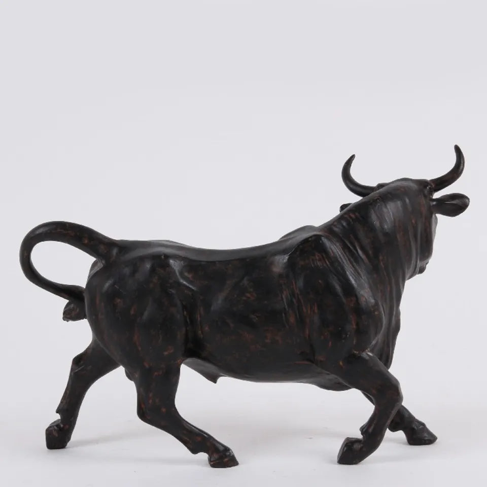 Stier Beeld – Zwart Decoratief Stierenbeeld Dutch Style