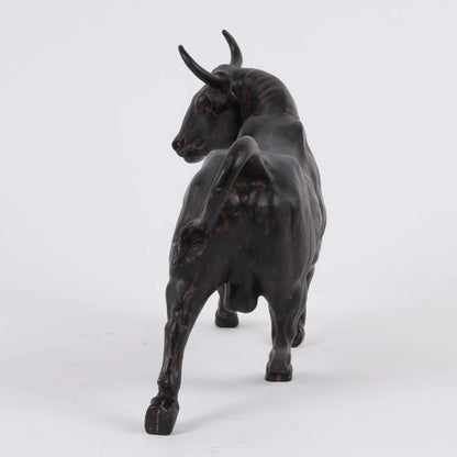 Stier Beeld – Zwart Decoratief Stierenbeeld Dutch Style