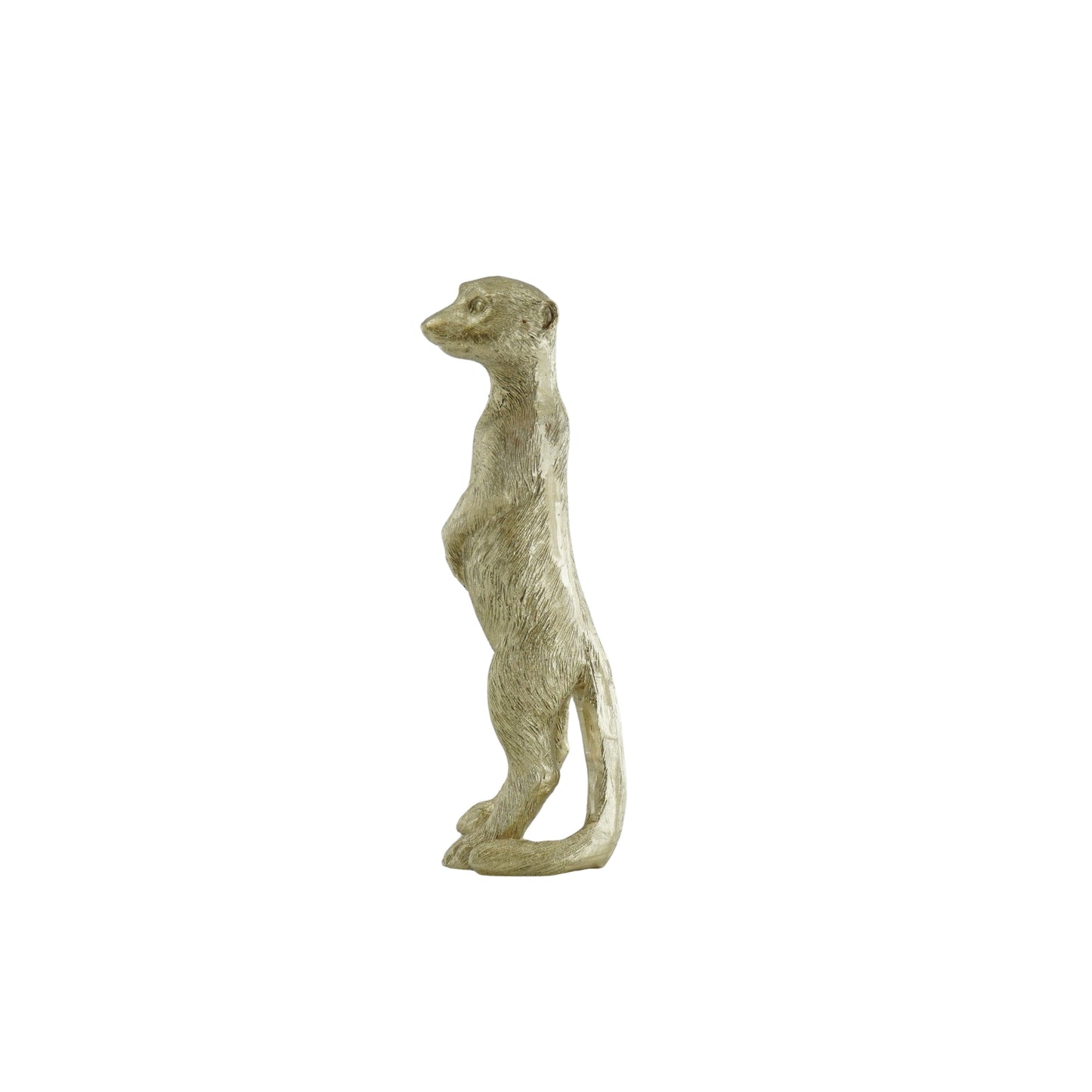Luxuriöse goldene Erdmännchenstatue – Stilvolle Wohndekoration