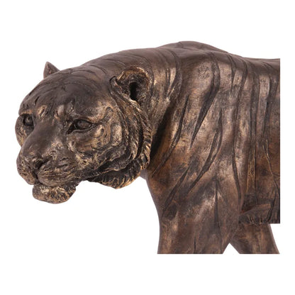 Tijger Beeld Goud 53 cm – Luxe Dierenbeeld van Dutch Style