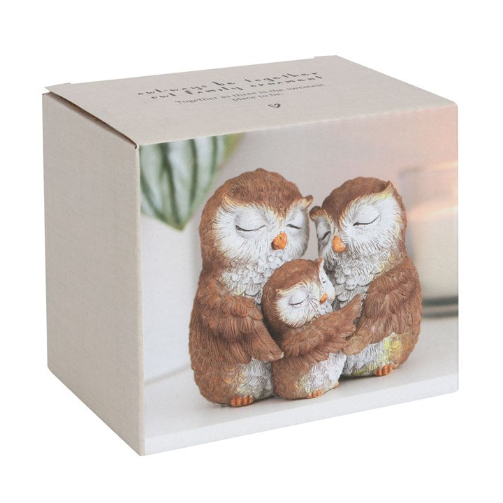 Beeldje Uilen Familie – Together as Three