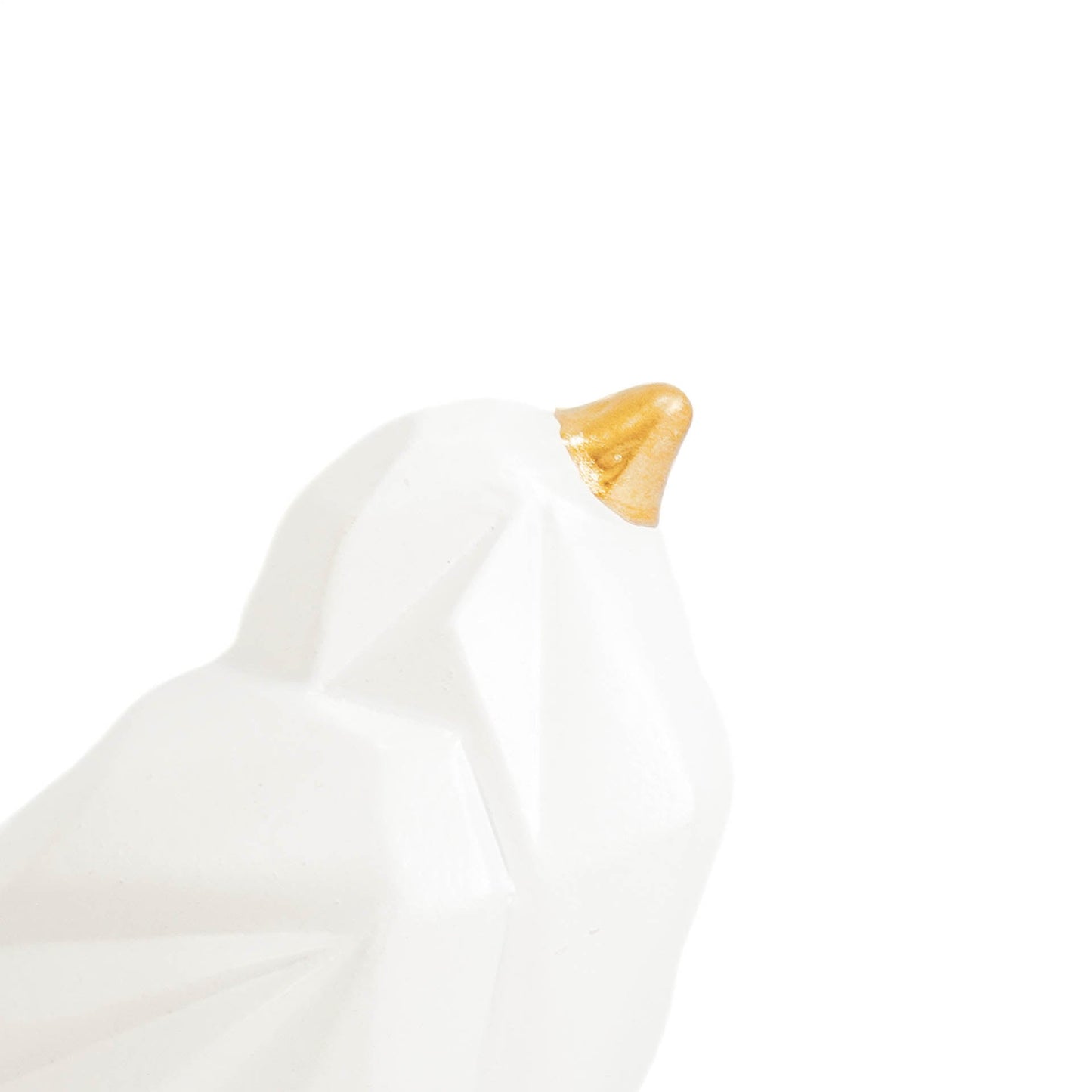 Weißer Vogel mit goldenen Details