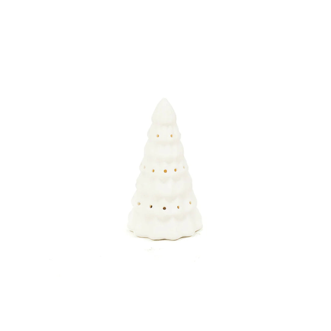 Wit Kerstboom Beeldje met LED
