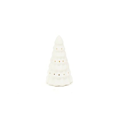 Wit Kerstboom Beeldje met LED