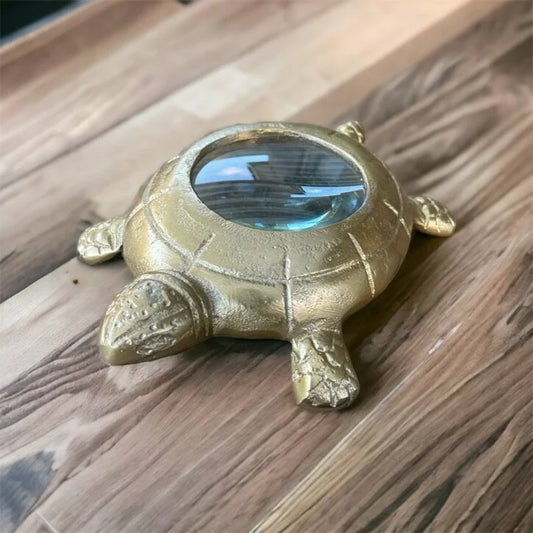 gouden schildpad vergrootglas van Colmore