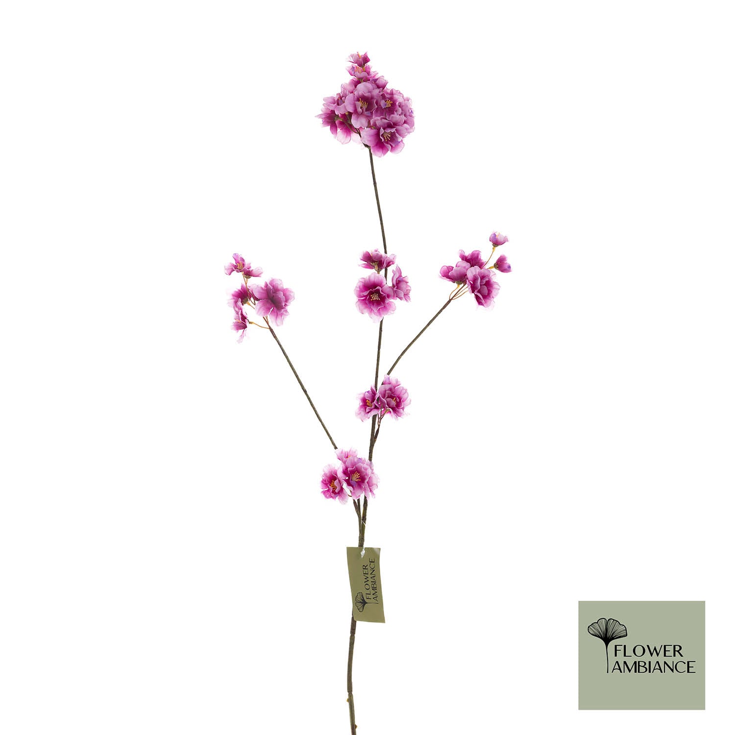 Kunstbloem Prunus Malaga spray roze 84 cm Flower Ambiance