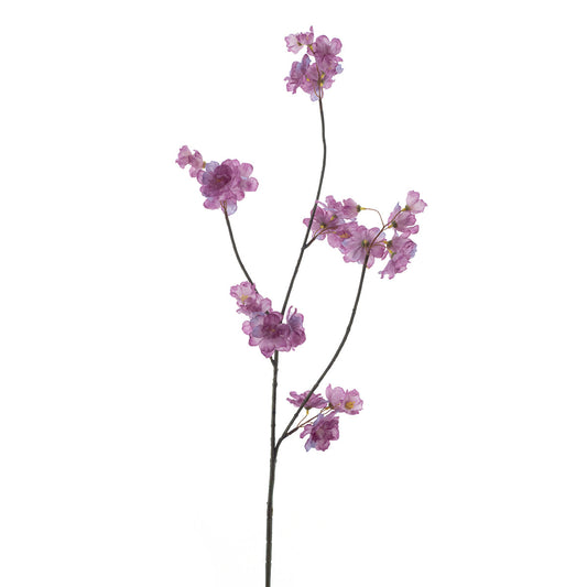 Zijdenbloem Prunus Malaga spray lavender 84 cm