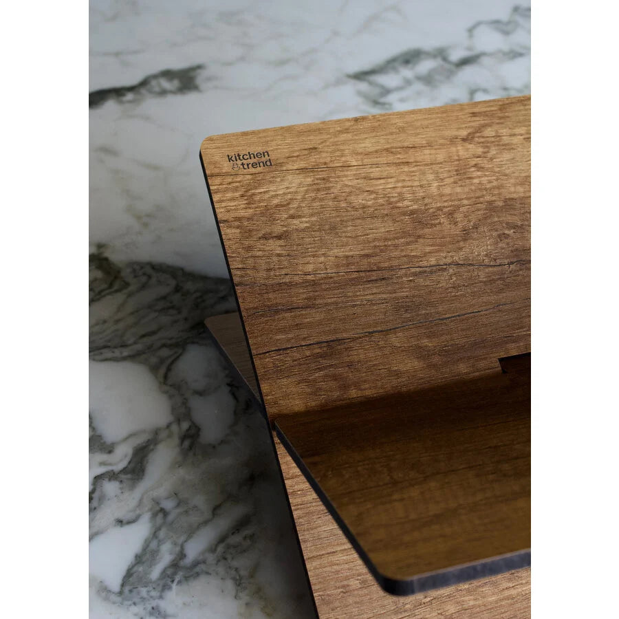 Walnut Book Stand - Luxury Wooden Stand for Cookbooks & Coffee Table Books