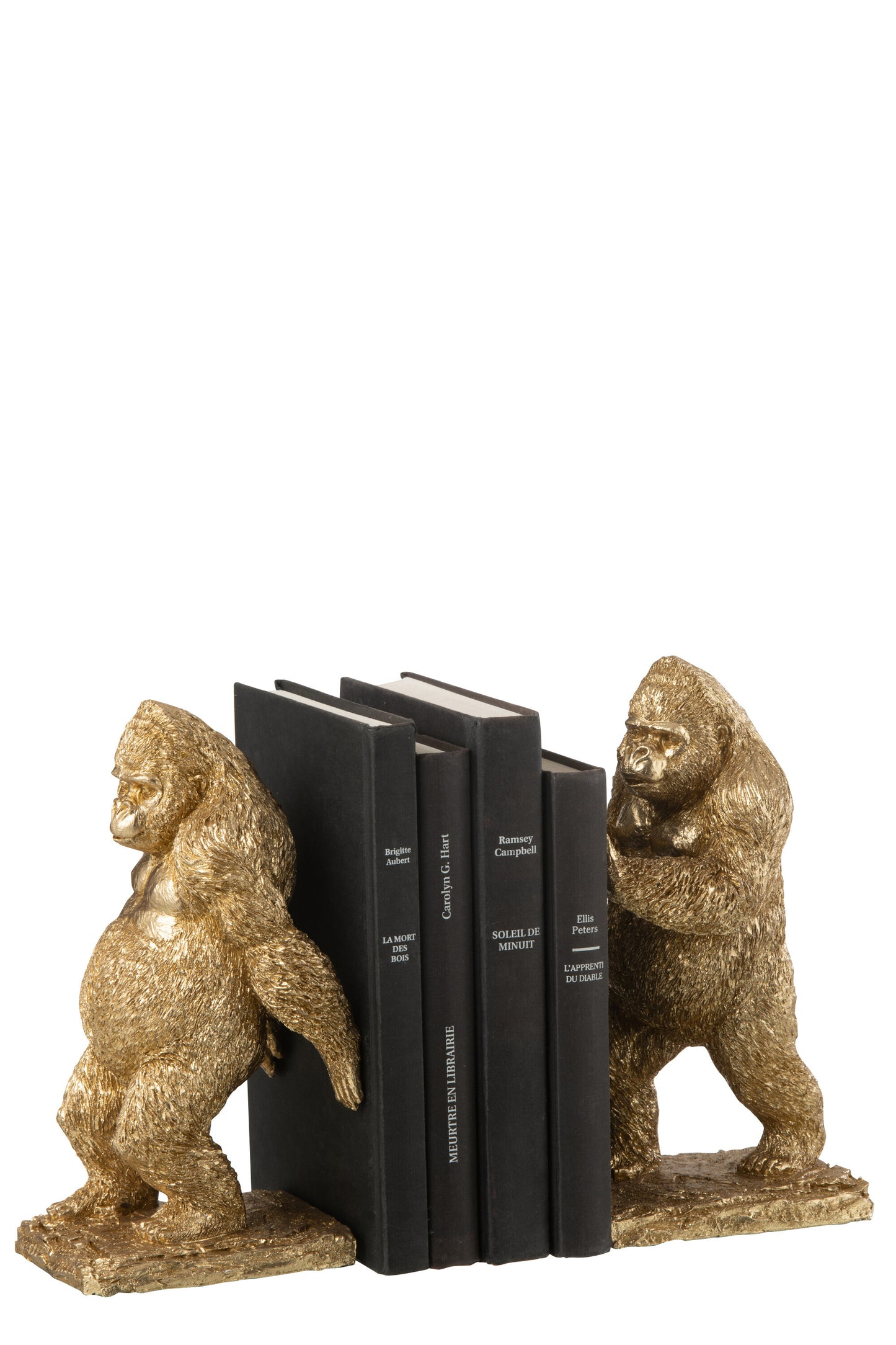 Boekensteunen Gorilla – Set van 2 Goud