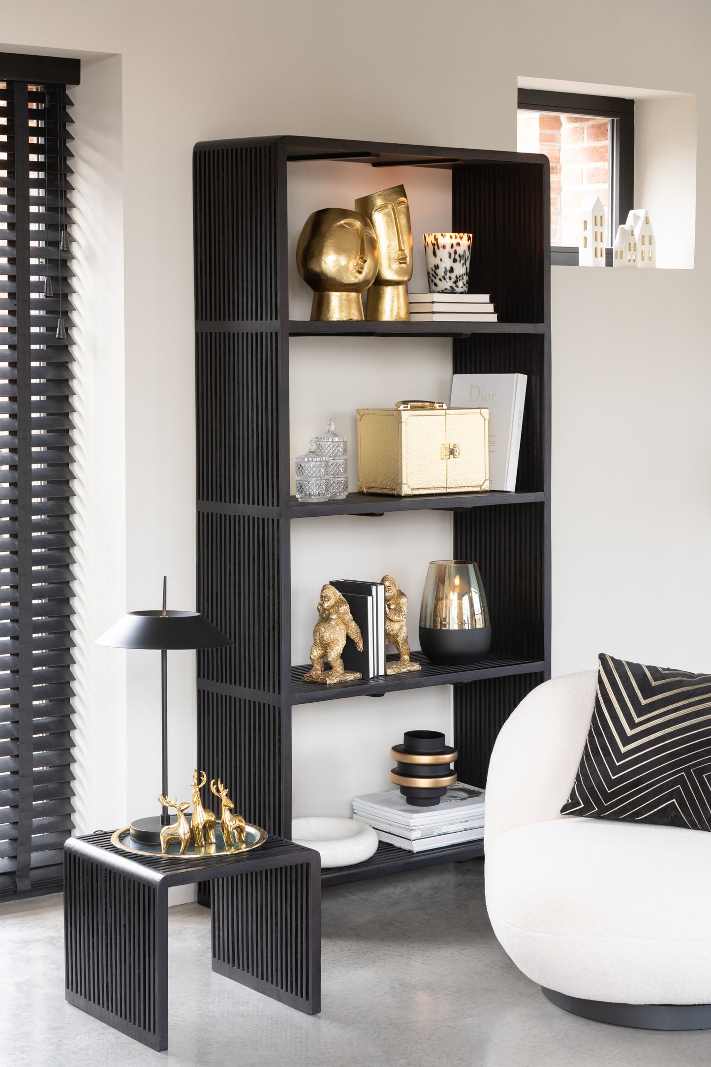 Boekensteunen Gorilla – Set van 2 Goud