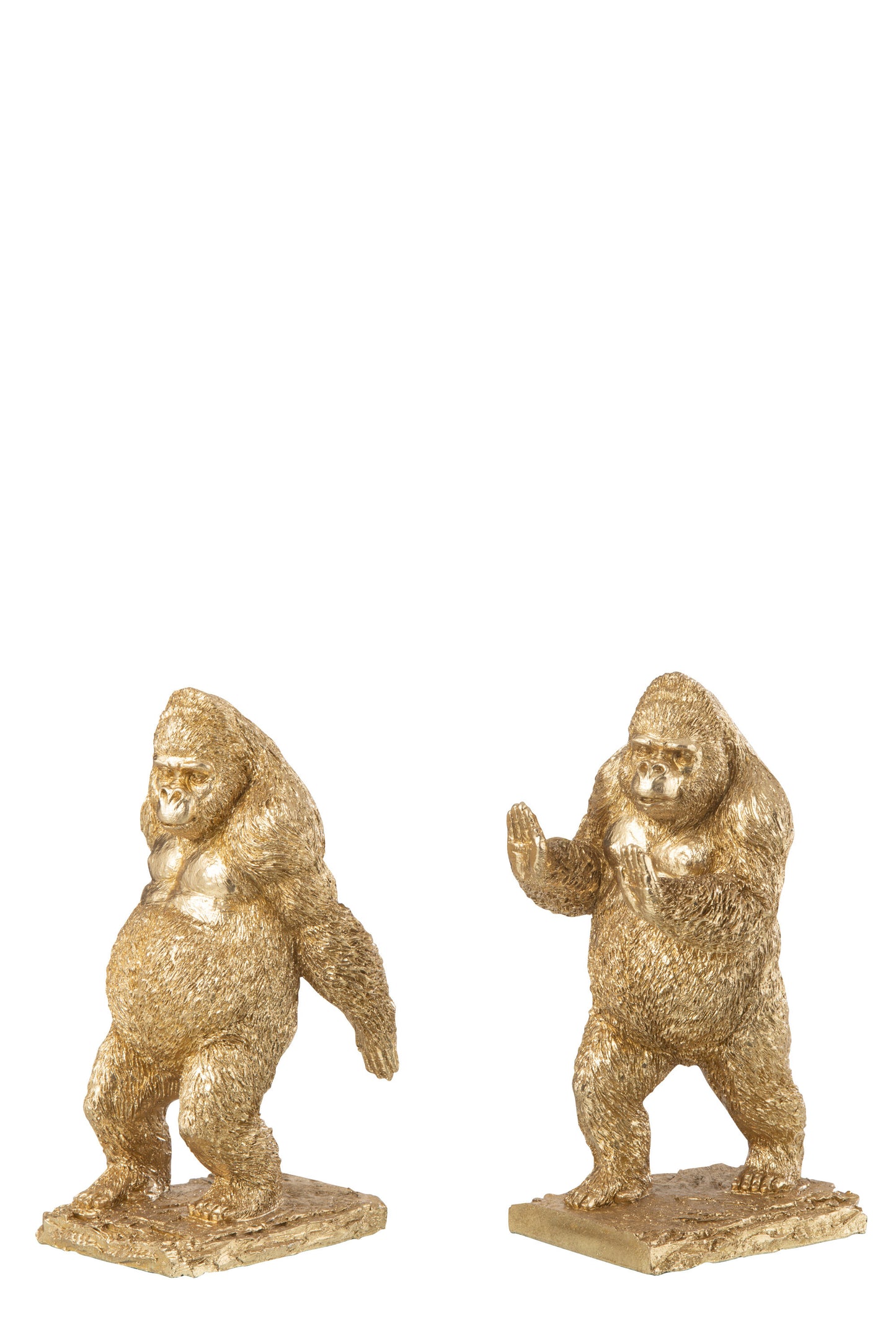 Boekensteunen Gorilla – Set van 2 Goud