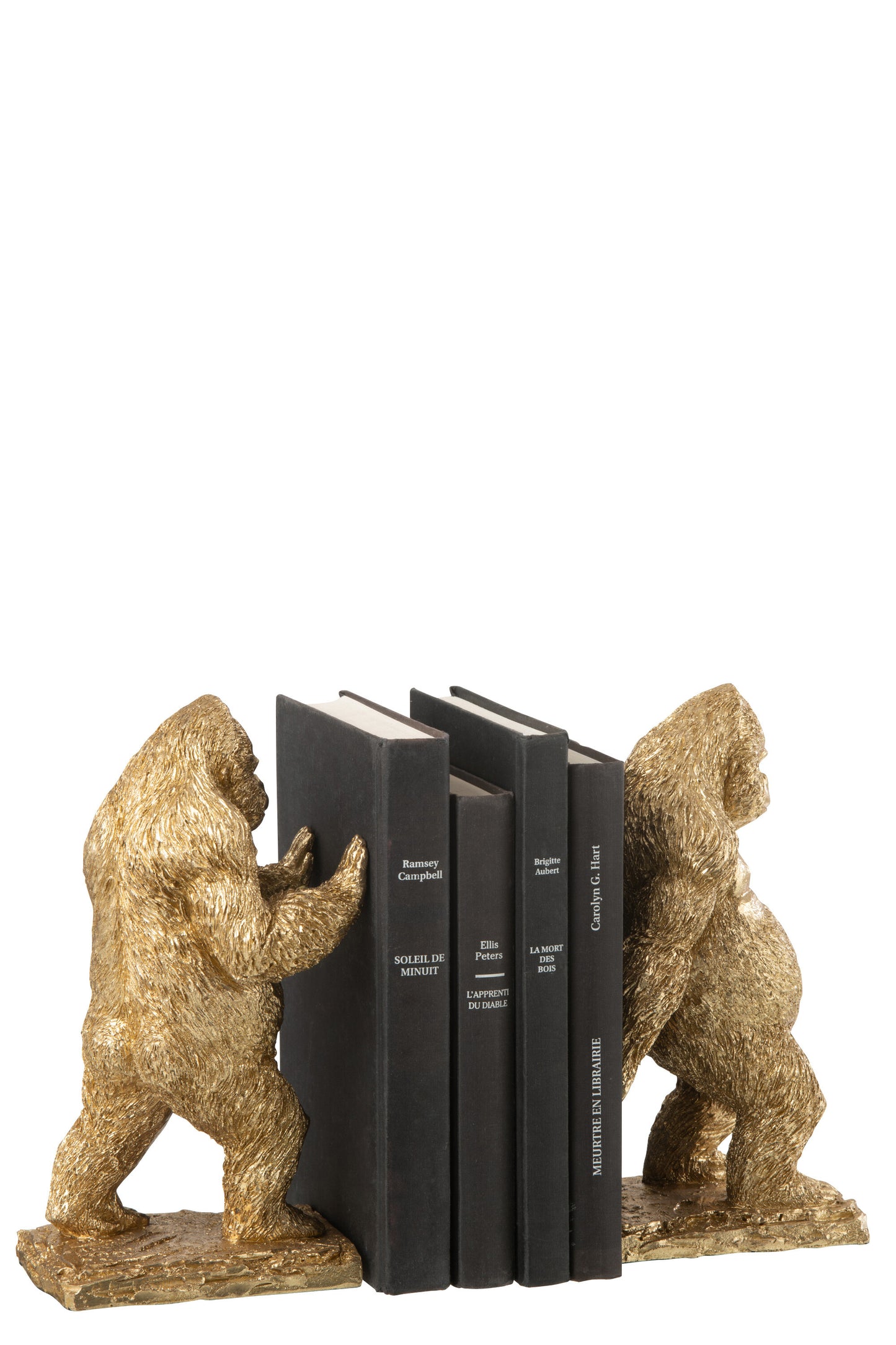 Boekensteunen Gorilla – Set van 2 Goud