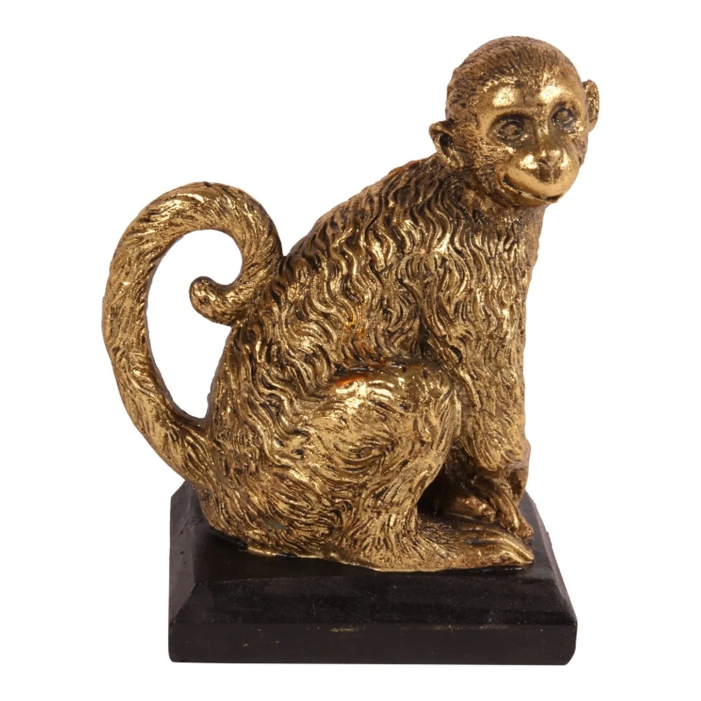 Boekensteunen Aap Goud – Set van 2 Decoratieve Apen Dutch Style