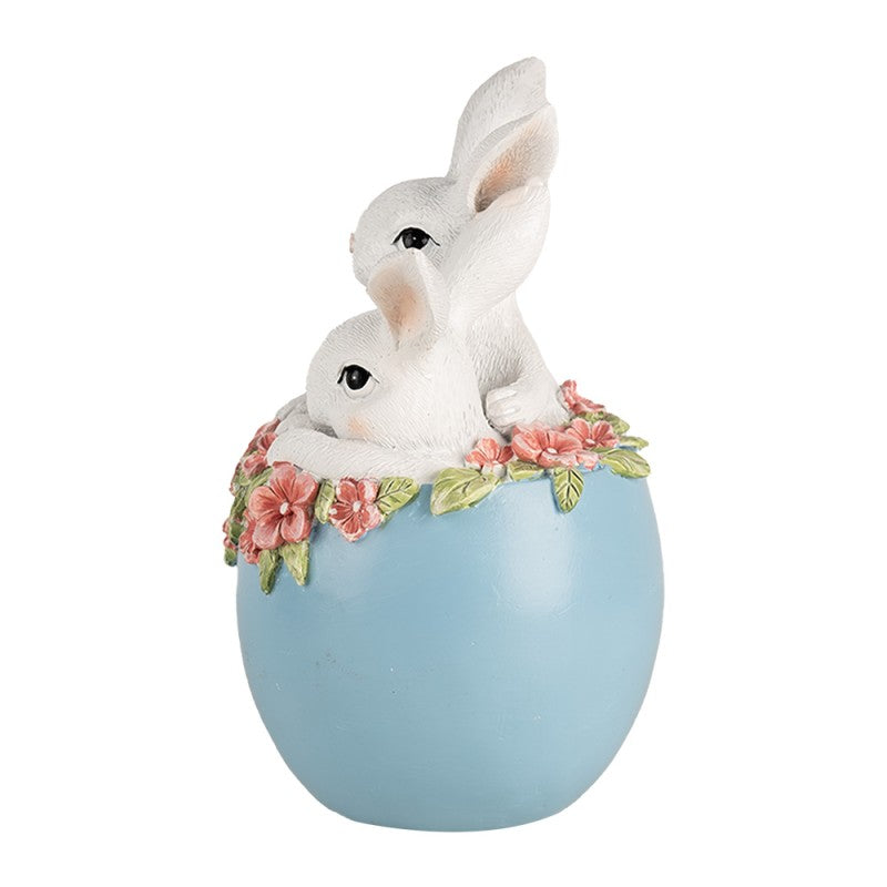 Osterhasen im blauen Ei