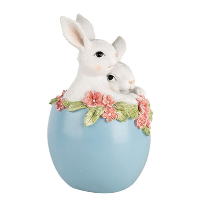 Osterhasen im blauen Ei