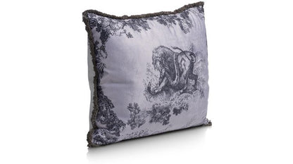 Fluwelen Kussen Safari – Leeuw & Slang Print