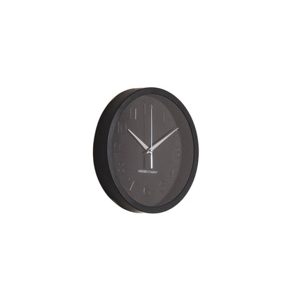 Wandklok Zwart – Metaal – 25 cm