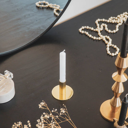 Gouden Kaarshouder Metaal – 8 cm