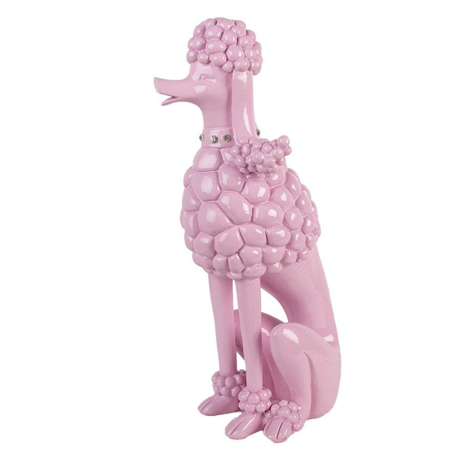 Dekorative Statue „Pudel“ in Rosa