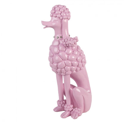 Dekorative Statue „Pudel“ in Rosa