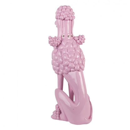 Dekorative Statue „Pudel“ in Rosa