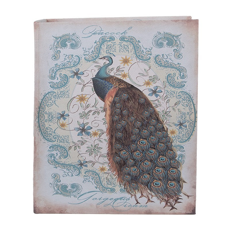 Decorative Book Storage Box Peacock – Set of 3
