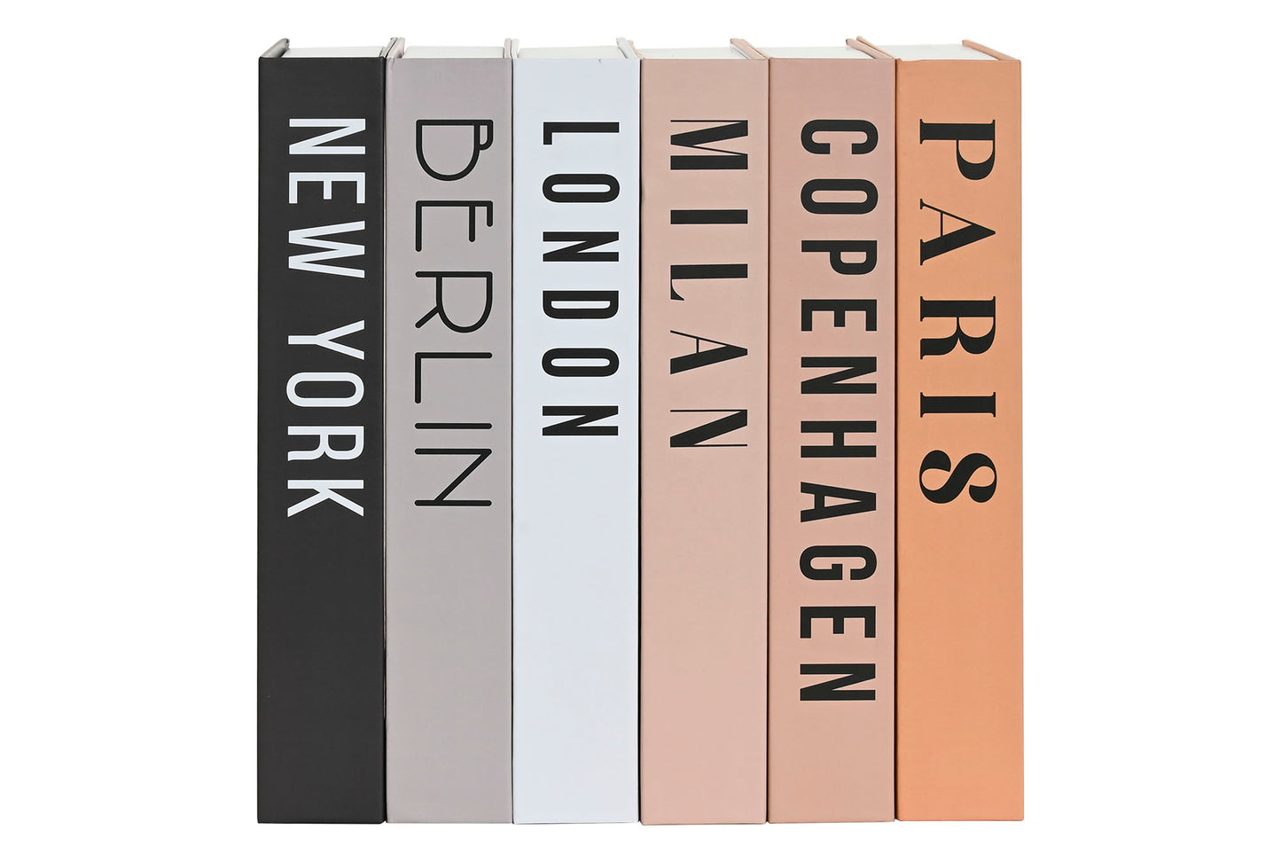 Book box cities set - decorative storage box Paris London New York